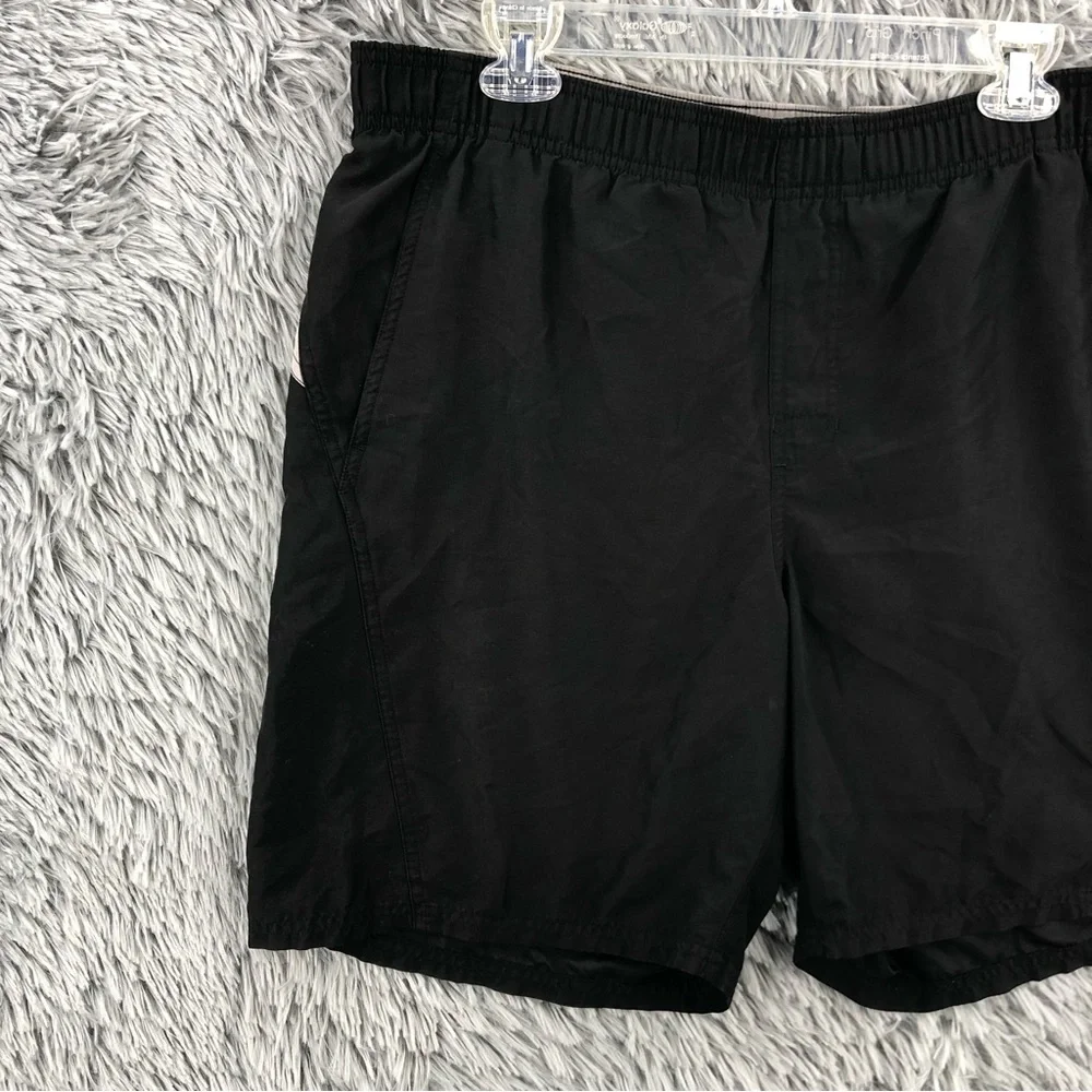 Nike Swim Trunks Mens Medium Swim Built in Underwear Black Gray